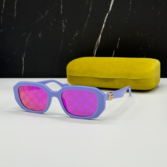 NEW GUCCI GG1535S 004 WOMEN SUNGLASSES GUCCI GG 1535S 004 BLUE PINK EYEWEAR - Picture 2 of 14